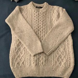 Irish knit wool sweater